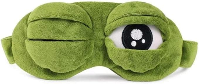 A $7.99 Sleep Mask That Makes You Look Like a Frog image 1